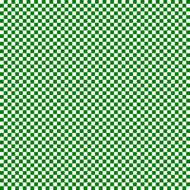 Çok küçük kareli dama tahtası. Dama tahtasının yeşil ve beyaz renkleri. Satranç tahtası, dama tahtası dokusu. Kare deseni. Geçmişi. Tekrarlanabilir doku.