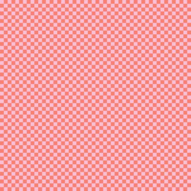 Çok küçük kareli dama tahtası. Dama tahtasının somon ve pembe renkleri. Satranç tahtası, dama tahtası dokusu. Kare deseni. Geçmişi. Tekrarlanabilir doku.