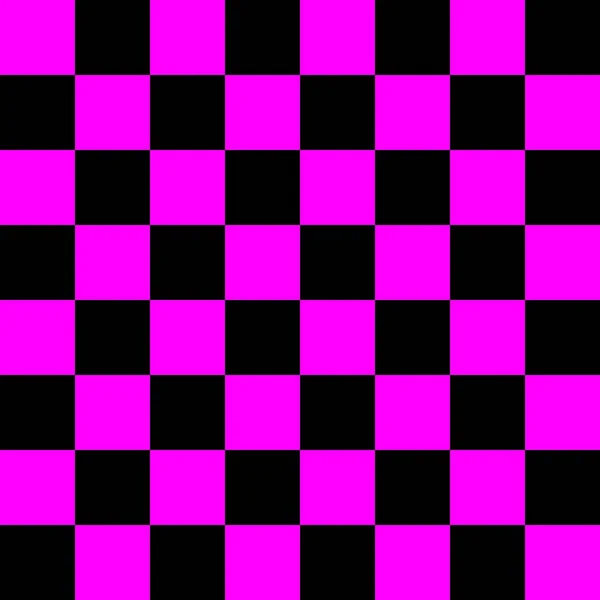 Checkerboard Black Magenta Colors Checkerboard Chessboard Checkerboard Texture Squares Pattern — Stock Photo, Image