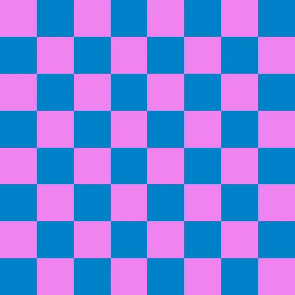 Checkerboard Por Cores Azul Violeta Xadrez Xadrez Textura Tabuleiro Xadrez — Fotografia de Stock