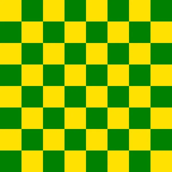 Checkerboard Por Cores Verde Amarelo Tabuleiro Xadrez Xadrez Textura Tabuleiro — Fotografia de Stock