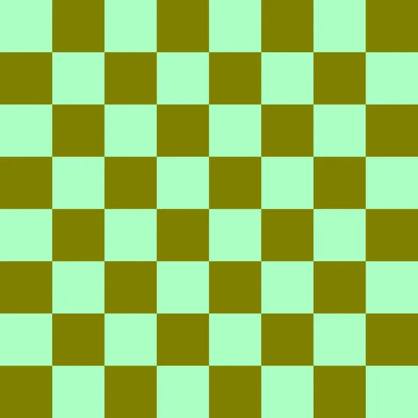 Checkerboard Och Olive Och Mynta Färger Checkerboard Schackbräda Konsistens Kvadratmönster — Stockfoto