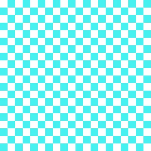Two Color Checkerboard Cyan White Colors Checkerboard Chessboard Checkerboard Texture — Stock Photo, Image