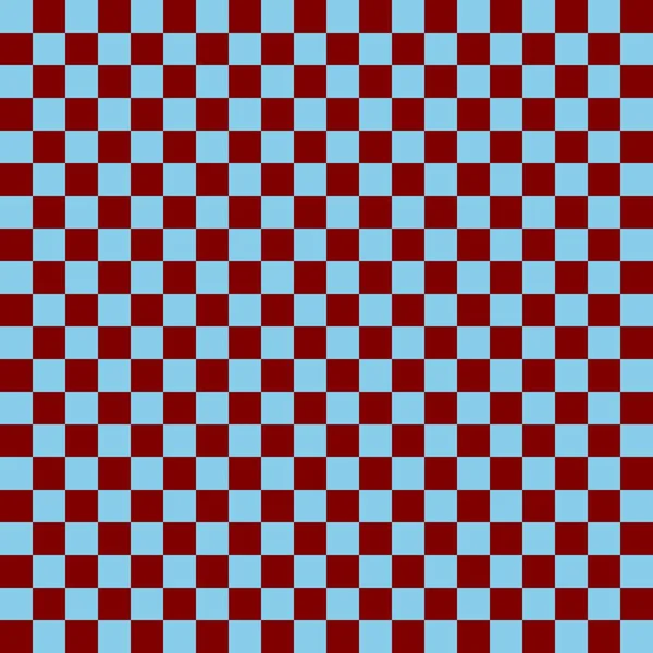 Two Color Checkerboard Maroon Sky Blue Colors Checkerboard Chessboard Checkerboard — Stock Photo, Image