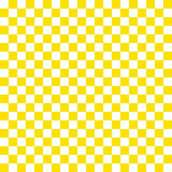 两个彩色棋盘 棋盘的黄色和白色 棋盘棋盘质感正方形图案 可重复纹理 — 图库照片