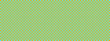 Dama pankartı. Dama tahtasının Cyan ve Orange renkleri. Küçük kareler, küçük hücreler. Satranç tahtası, dama tahtası dokusu. Kare deseni. Geçmişi. Tekrarlanabilir doku.