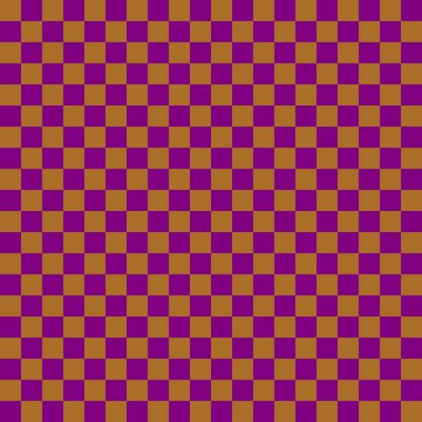 İki renkli dama tahtası. Dama tahtasının mor ve kahverengi renkleri. Satranç tahtası, dama tahtası dokusu. Kare deseni. Geçmişi. Tekrarlanabilir doku.