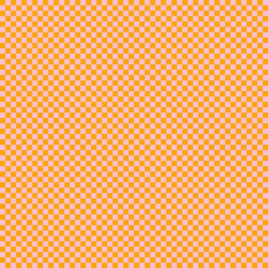 Çok küçük kareli dama tahtası. Dama tahtasının pembe ve turuncu renkleri. Satranç tahtası, dama tahtası dokusu. Kare deseni. Geçmişi. Tekrarlanabilir doku.