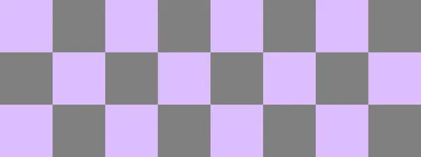 Šachovnicový Nápis Šedé Levandulové Barvy Šachovnice Velké Čtverce Velké Buňky — Stock fotografie