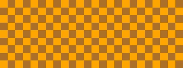 Checkerboardbanderoll Brun Och Orange Färger Checkerboard Små Rutor Små Celler — Stockfoto