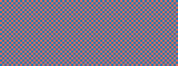 Dama pankartı. Dama tahtasının mavi ve domates renkleri. Küçük kareler, küçük hücreler. Satranç tahtası, dama tahtası dokusu. Kare deseni. Geçmişi. Tekrarlanabilir doku.