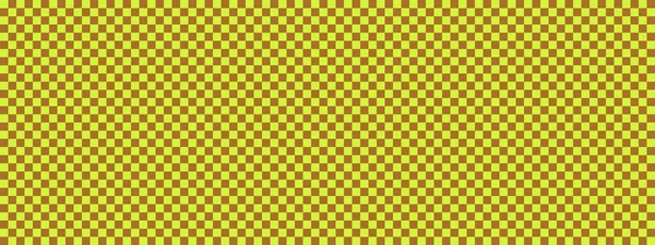 Διαφημιστικό Πανό Καφέ Και Ασβέστη Χρώματα Της Σκακιέρας Μικρά Τετράγωνα — Φωτογραφία Αρχείου