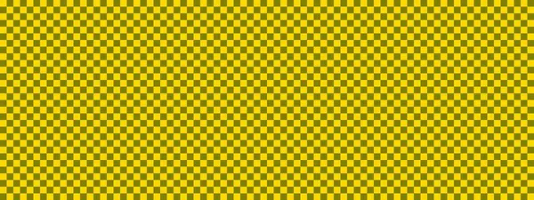 检查板横幅 棋盘上的橄榄色和金色 小正方形 小牢房 棋盘棋盘质感正方形图案 可重复纹理 — 图库照片