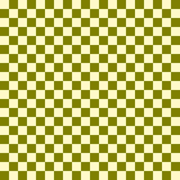 Two Color Checkerboard Olive Beige Colors Checkerboard Chessboard Checkerboard Texture — Stock Photo, Image