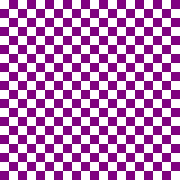 两个彩色棋盘 紫色和白色的棋盘 棋盘棋盘质感正方形图案 可重复纹理 — 图库照片