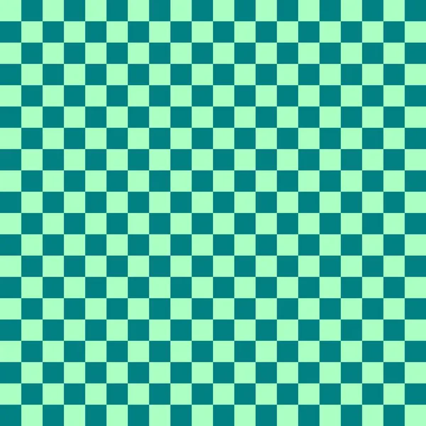 Två Färgpennor Teal Och Mynta Färger Checkerboard Schackbräda Konsistens Kvadratmönster — Stockfoto