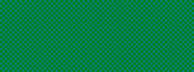 Dama pankartı. Dama tahtasının yeşil ve Teal renkleri. Küçük kareler, küçük hücreler. Satranç tahtası, dama tahtası dokusu. Kare deseni. Geçmişi. Tekrarlanabilir doku.