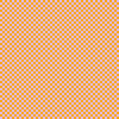 Çok küçük kareli dama tahtası. Dama tahtasının lavanta ve turuncu renkleri. Satranç tahtası, dama tahtası dokusu. Kare deseni. Geçmişi. Tekrarlanabilir doku.