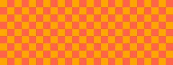 Šachovnicový Nápis Rajčatové Oranžové Barvy Šachovnice Malé Čtverce Malé Buňky — Stock fotografie