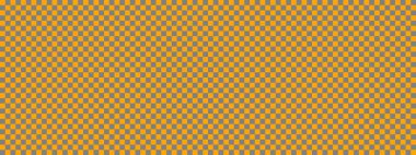 Dama pankartı. Dama tahtasının gri ve turuncu renkleri. Küçük kareler, küçük hücreler. Satranç tahtası, dama tahtası dokusu. Kare deseni. Geçmişi. Tekrarlanabilir doku.