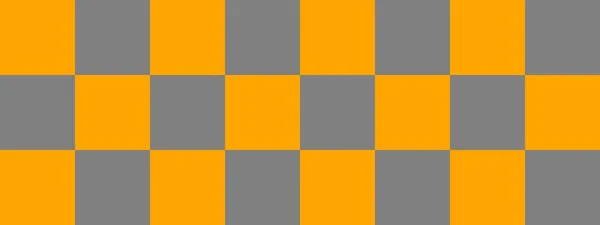 Bandiera Della Scacchiera Colori Grigio Arancione Della Scacchiera Grandi Quadrati — Foto Stock