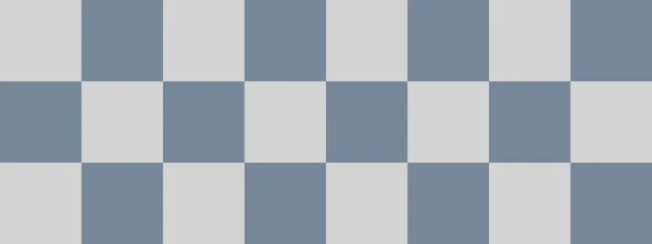 Шахматный Баннер Светло Серый Светло Серый Цвета Чекерборда Большие Квадраты — стоковое фото