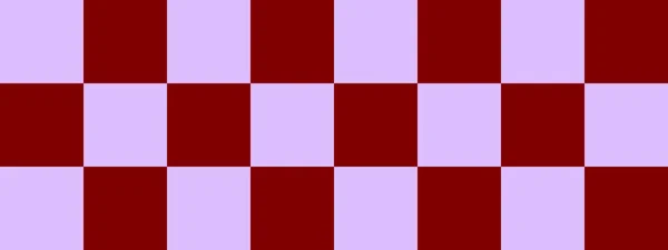 Checkerboardbanderoll Maroon Och Lavendel Färger Checkerboard Stora Rutor Stora Celler — Stockfoto