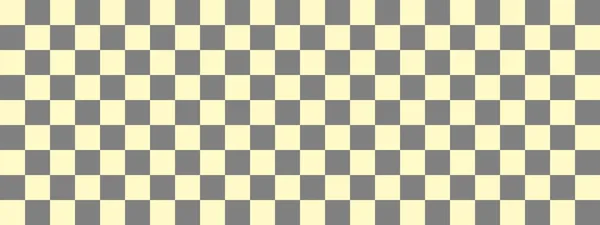 Шахматный Баннер Серый Бежевый Цвета Шахматной Доски Маленькие Квадратики Маленькие — стоковое фото