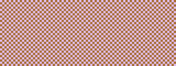 Šachovnicový Nápis Hnědá Levandulová Barva Šachovnice Malé Čtverce Malé Buňky — Stock fotografie