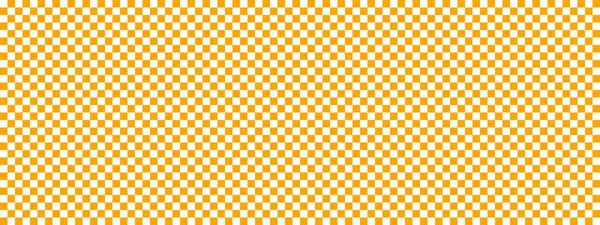 Шахматный Баннер Оранжевый Белый Цвета Шахматной Доски Маленькие Квадратики Маленькие — стоковое фото