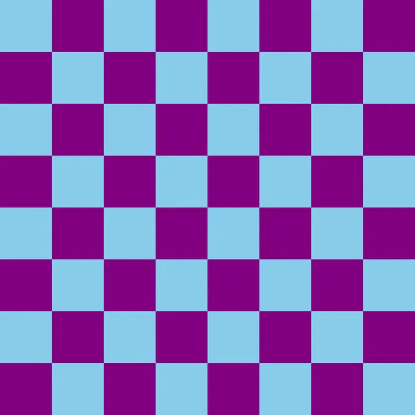 Checkerboard Por Roxo Céu Cores Azuis Xadrez Xadrez Textura Tabuleiro — Fotografia de Stock