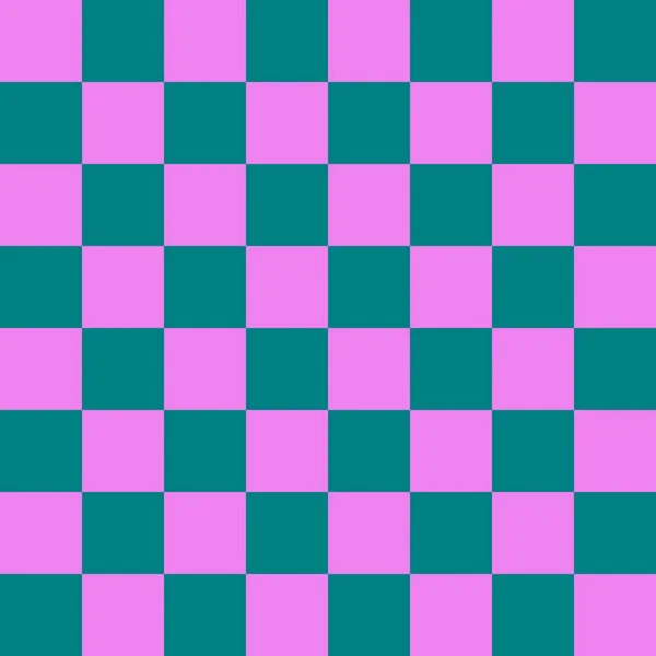 Checkerboard Bij Teal Violet Kleuren Van Dambord Schaakbord Dambord Textuur — Stockfoto