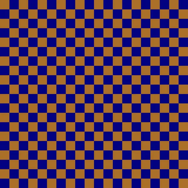 Två Färgpennor Marinen Och Brown Färger Checkerboard Schackbräda Konsistens Kvadratmönster — Stockfoto