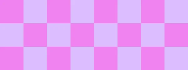 Шахматный Баннер Лаванда Фиолетовые Цвета Шахматной Доски Большие Квадраты Большие — стоковое фото