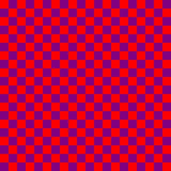 Dois Xadrez Cores Roxo Vermelho Cores Xadrez Xadrez Textura Tabuleiro — Fotografia de Stock