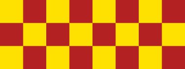 Dama pankartı. Dama tahtasının ateş tuğlası ve sarı renkleri. Büyük kareler, büyük hücreler. Satranç tahtası, dama tahtası dokusu. Kare deseni. Geçmişi. Tekrarlanabilir doku.