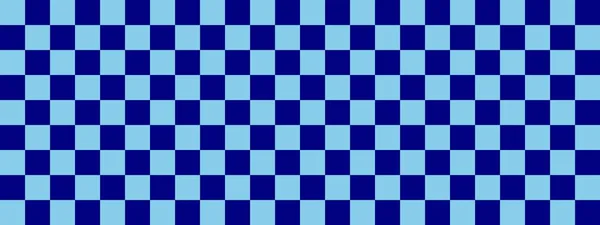 Шахматный Баннер Военно Морской Флот Небо Голубые Цвета Checkerboard Маленькие — стоковое фото
