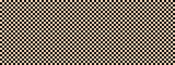检查板横幅 棋盘的黑色和杏红色 小正方形 小牢房 棋盘棋盘质感正方形图案 可重复纹理 — 图库照片