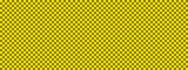 Checkerboard Banner Olive Yellow Colors Checkerboard Small Squares Small Cells — Stock Photo, Image