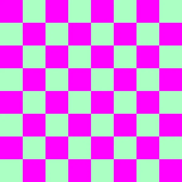 Checkerboard Bij Mint Magenta Kleuren Van Dambord Schaakbord Dambord Textuur — Stockfoto