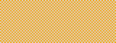 Dama pankartı. Dama tahtasının açık gri ve turuncu renkleri. Küçük kareler, küçük hücreler. Satranç tahtası, dama tahtası dokusu. Kare deseni. Geçmişi. Tekrarlanabilir doku.