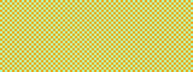 Dama pankartı. Dama tahtasının nane ve turuncu renkleri. Küçük kareler, küçük hücreler. Satranç tahtası, dama tahtası dokusu. Kare deseni. Geçmişi. Tekrarlanabilir doku.