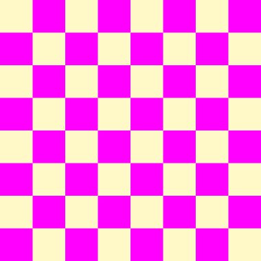 Dama tahtası 8 'e 8. Magenta ve bej renkli dama tahtası. Satranç tahtası, dama tahtası dokusu. Kare deseni. Geçmişi. Tekrarlanabilir doku.