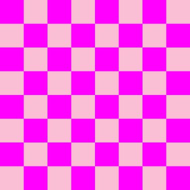 Dama tahtası 8 'e 8. Dama tahtasının pembe ve Magenta renkleri. Satranç tahtası, dama tahtası dokusu. Kare deseni. Geçmişi. Tekrarlanabilir doku.