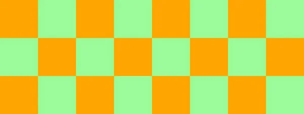 Διαφημιστικό Πανό Χλωμό Πράσινο Και Πορτοκαλί Χρώματα Της Σκακιέρας Μεγάλες — Φωτογραφία Αρχείου