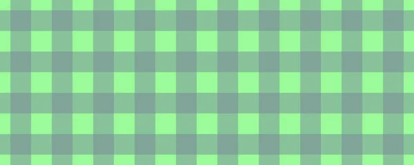 Banner Plaid Pattern Pale Green Light Slate Grey Color Tablecloth — Stock Photo, Image