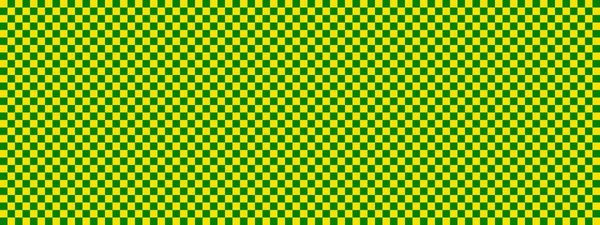 Šachovnicový Nápis Zelené Žluté Barvy Šachovnice Malé Čtverce Malé Buňky — Stock fotografie