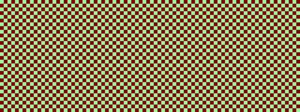Šachovnicový Nápis Maroon Světle Zelené Barvy Šachovnice Malé Čtverce Malé — Stock fotografie