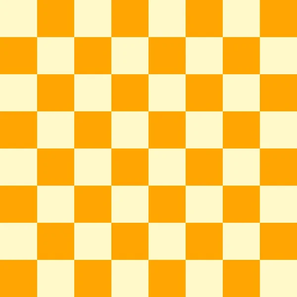 Checkerboard Par Couleurs Orange Beige Damier Chessboard Texture Damier Modèle — Photo