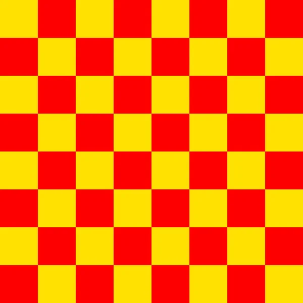 Checkerboard Red Yellow Colors Checkerboard Chessboard Checkerboard Texture Squares Pattern — Foto Stock